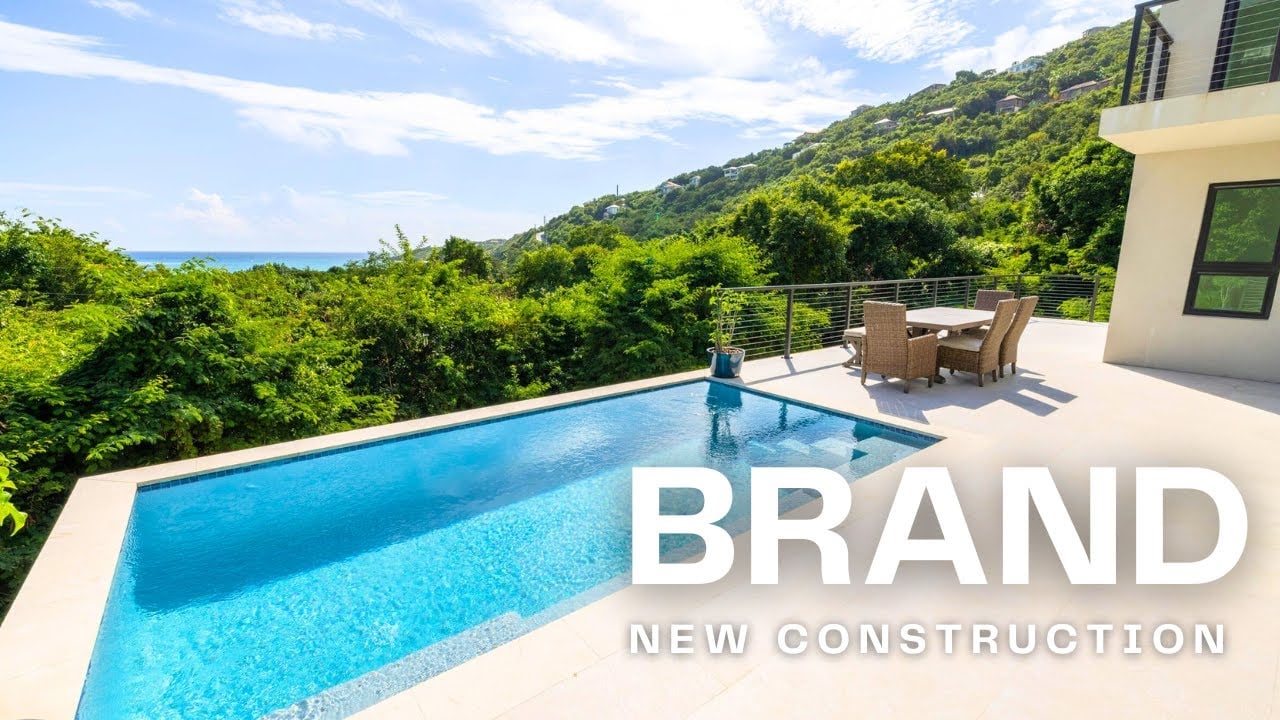 Brand New Modern Pool Villa in St. John | 3-Bed, 3.5-Bath Luxury Home with Ocean Views! 