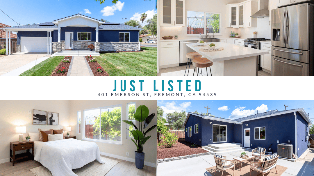 Just Listed: 401 Emerson St, Fremont, CA 94539