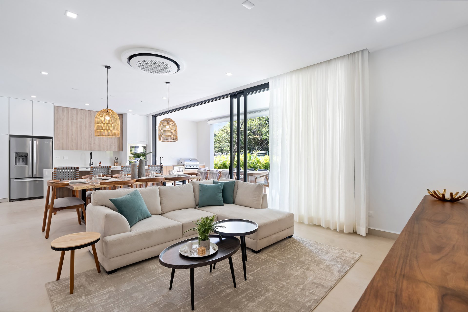Villa Tropical Dawn | 4-Bedroom Modern Oasis in Bosques de Pinilla with Forest Views & Resort-Style Amenities