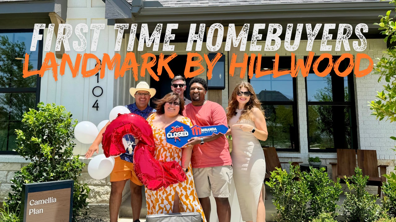 Sinclair's celebrating closing day with Miranda Realty Team on June 29, 2026, becoming the second homeowners at Landmark by Hillwood in Denton, Texas