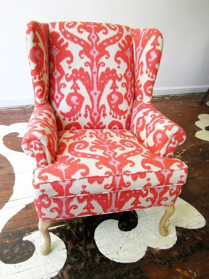 Vintage Wing Chair Redo