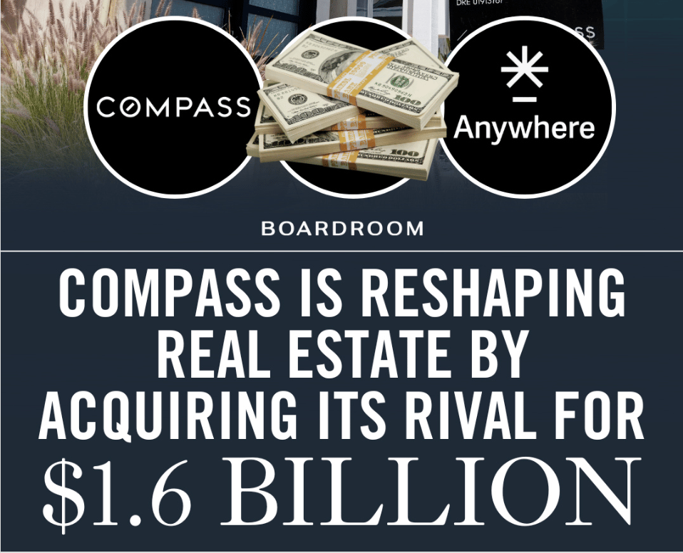 Compass buying Anywhere Real Estate & Coldwell Banker