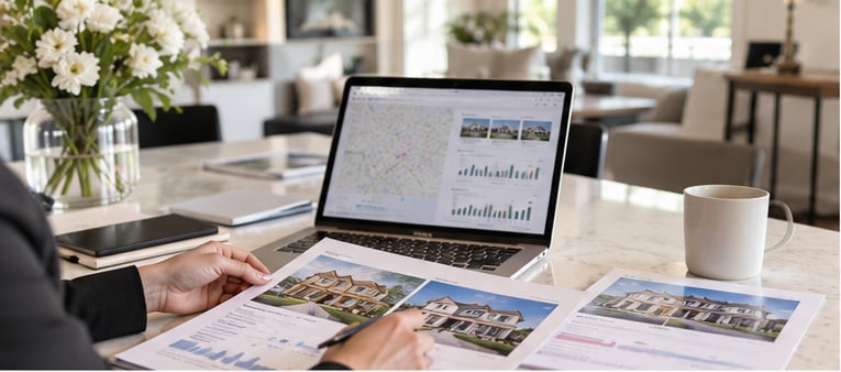 Real estate market analysis and home pricing strategy