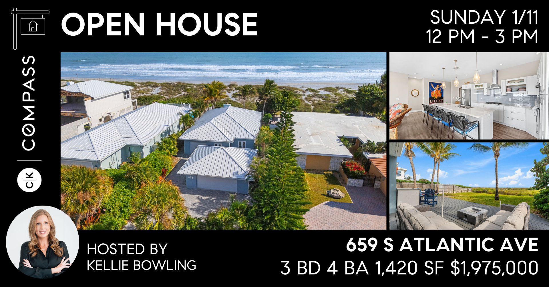 Open house at 659 S Atlantic Avenue Cocoa Beach oceanfront home