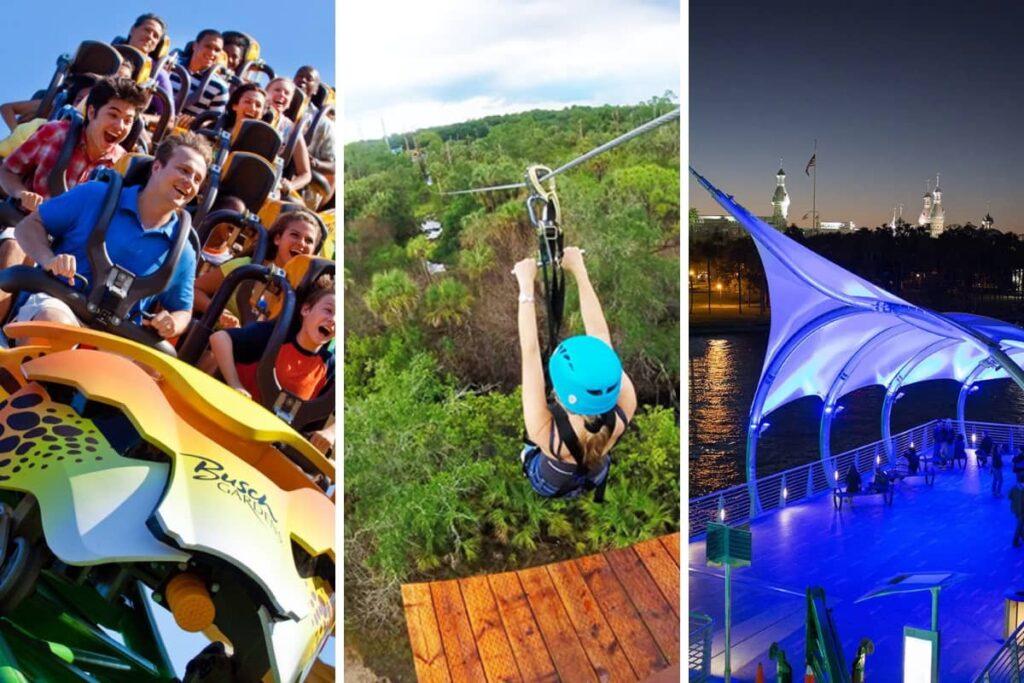 Family enjoying the best kid-friendly attractions and outdoor adventures in Tampa Bay, Florida.