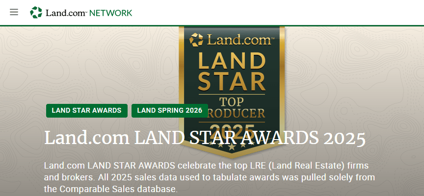 Land.com Land Star Awards 2025: Cari Goeke Recognized Among Nation’s Top Land Producers