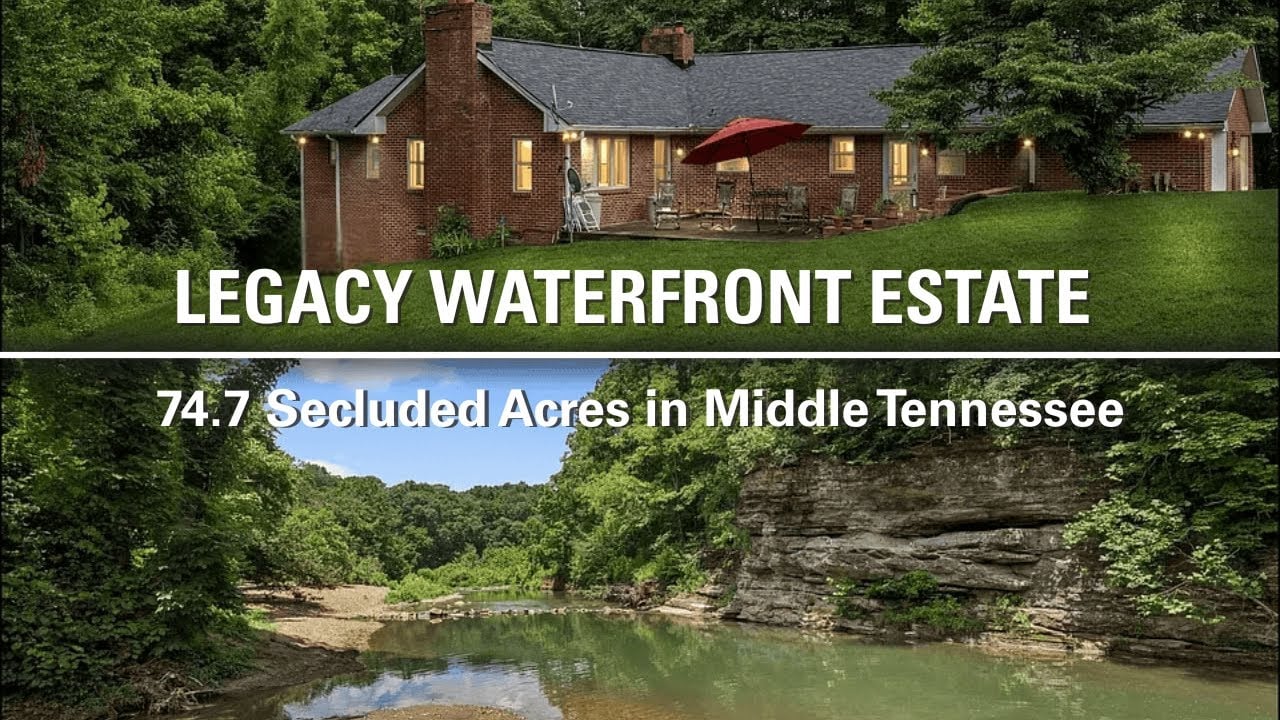 74-Acre Legacy Waterfront Estate in Charlotte, Tennessee for Sale