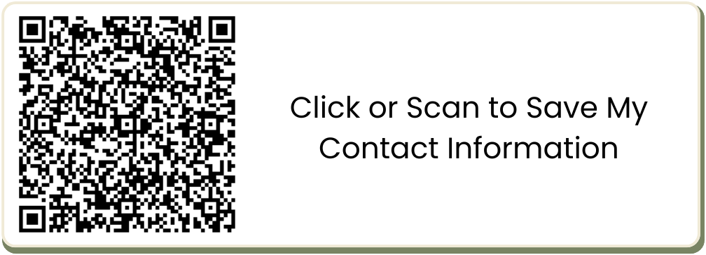 QR code for saving contact information.