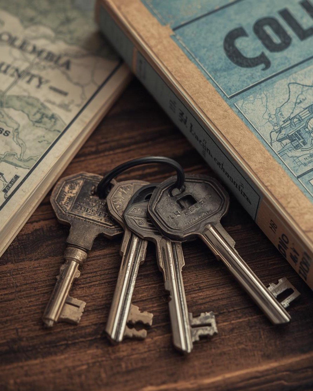 House keys and a local travel guide, representing the balance of the short-term rental market in the Hudson Valley.