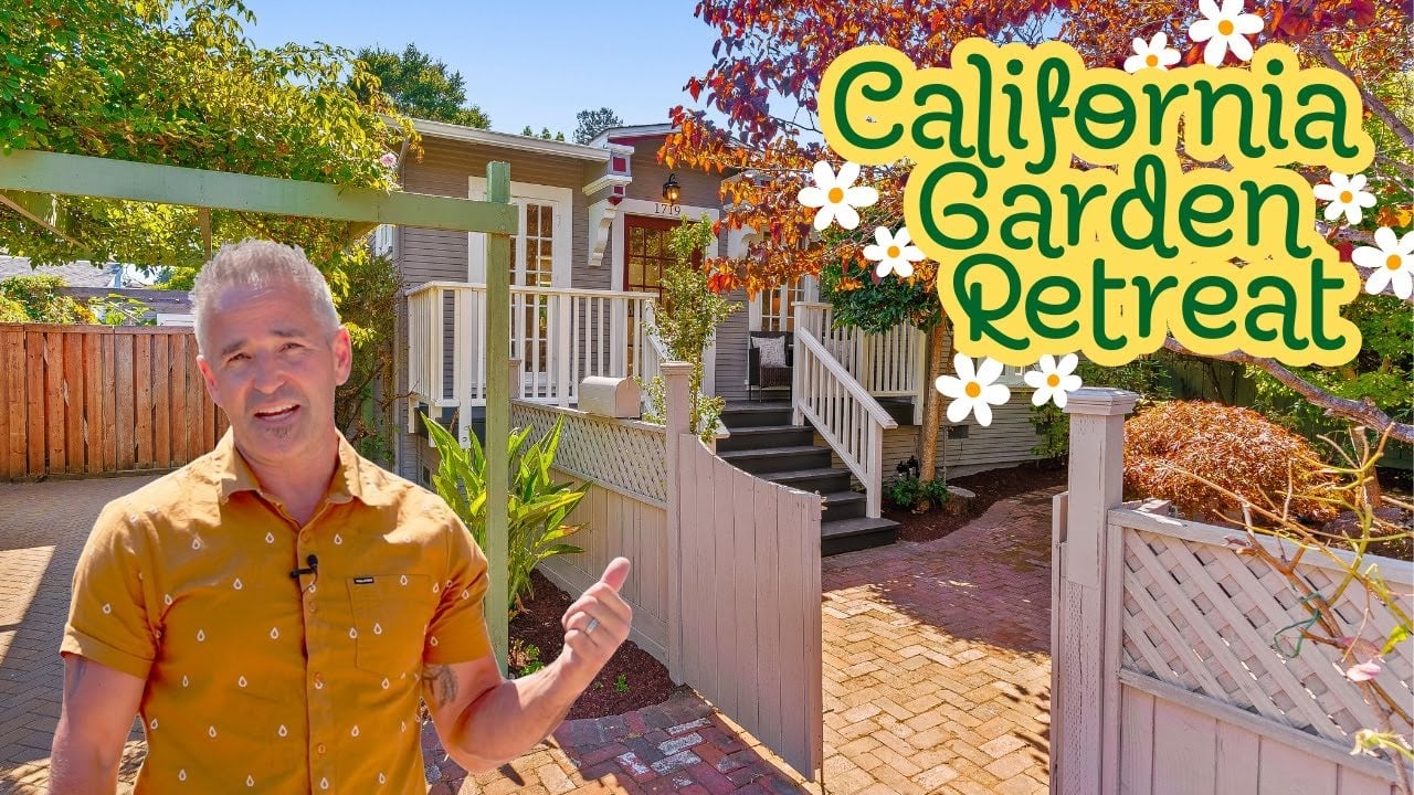 Inside a Santa Cruz Bungalow with Solar, Fruit Trees & ADU Potential