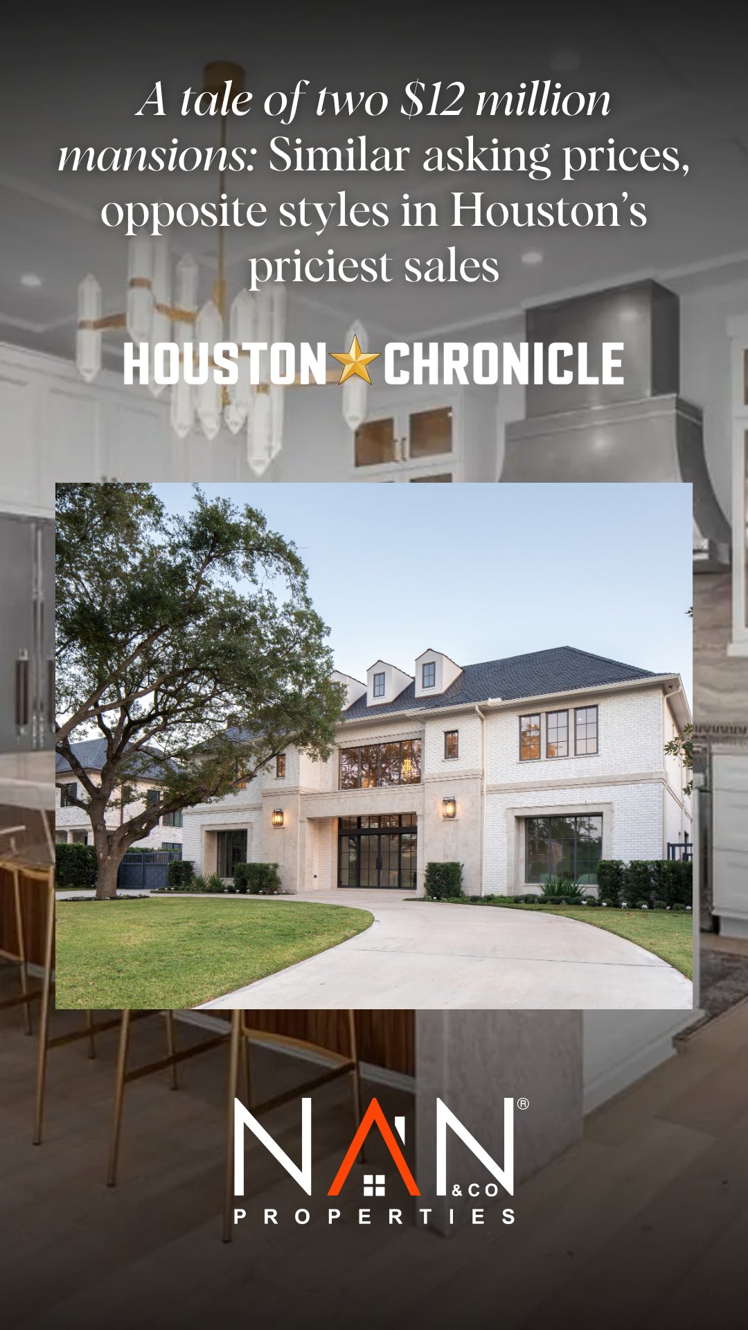 A tale of two $12 million mansions: Similar asking prices, opposite styles in Houston’s priciest sales