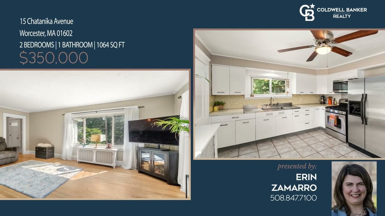 15 Chatanika Ave, Worcester MA 01602: 2 BR / 1 BA Bungalow - Real Estate For Sale