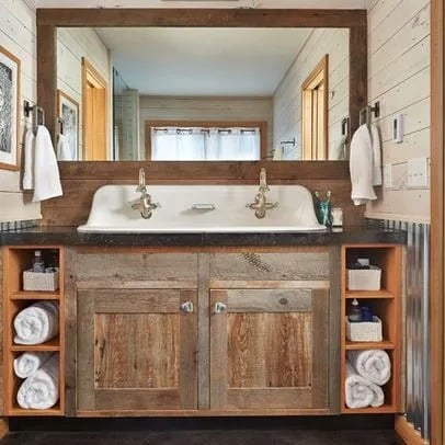 Repurposed Bathroom Vanity