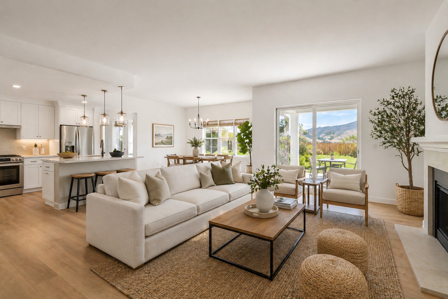 Clean and staged home presentation in San Luis Obispo County
