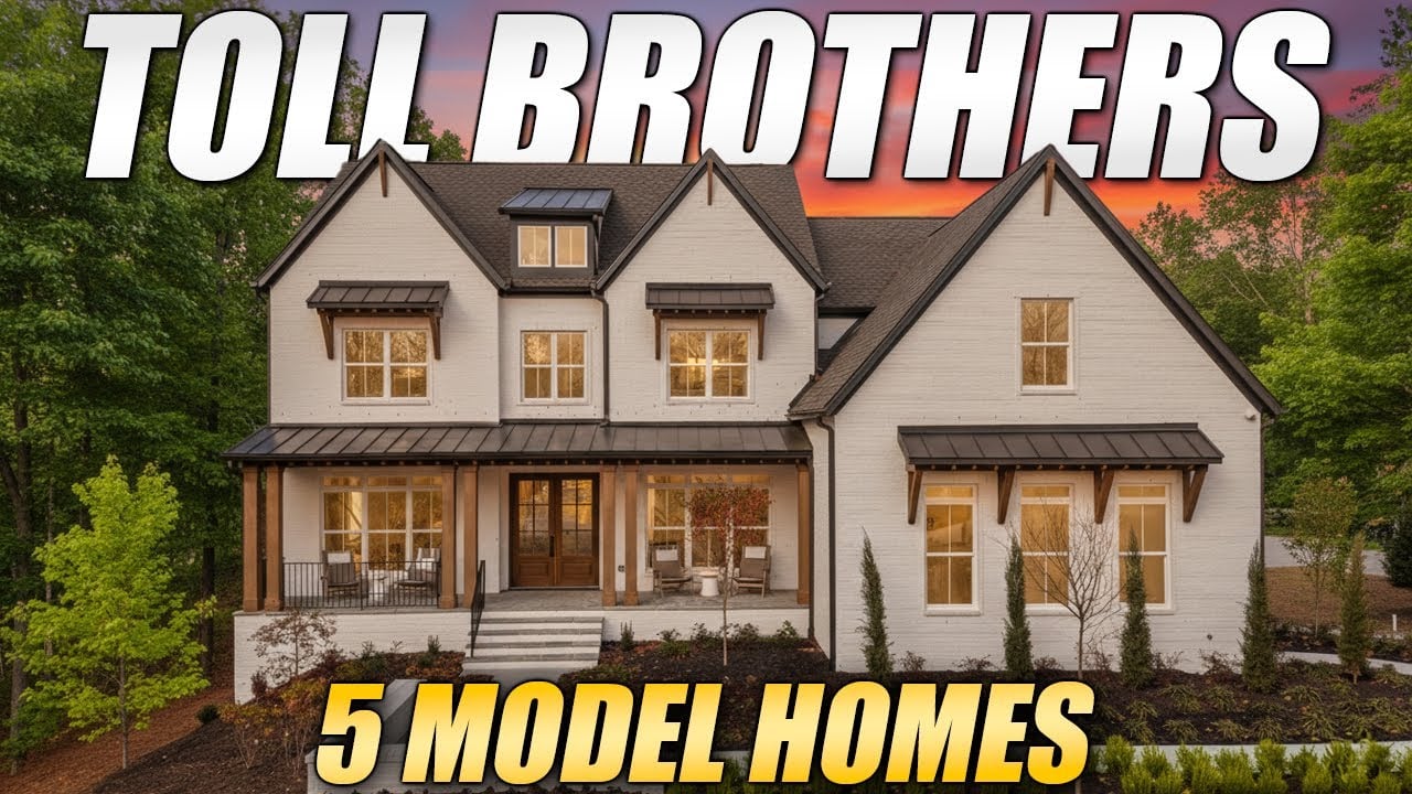 Inside FIVE Toll Brothers Luxury Model Homes in Georgia