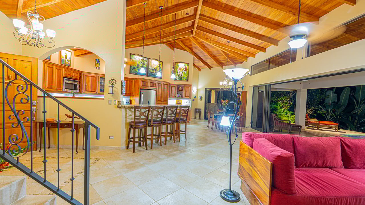 Private Luxury Villa with Whale Tail Ocean View Close to Downtown Uvita