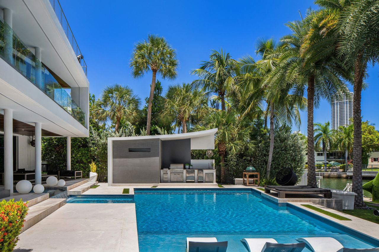 Striking Modern Tri-Level Waterfront Estate