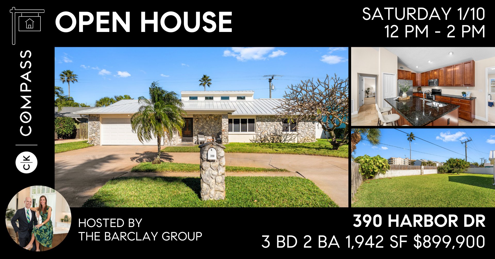 Open house at 390 Harbor Drive Cape Canaveral coastal home