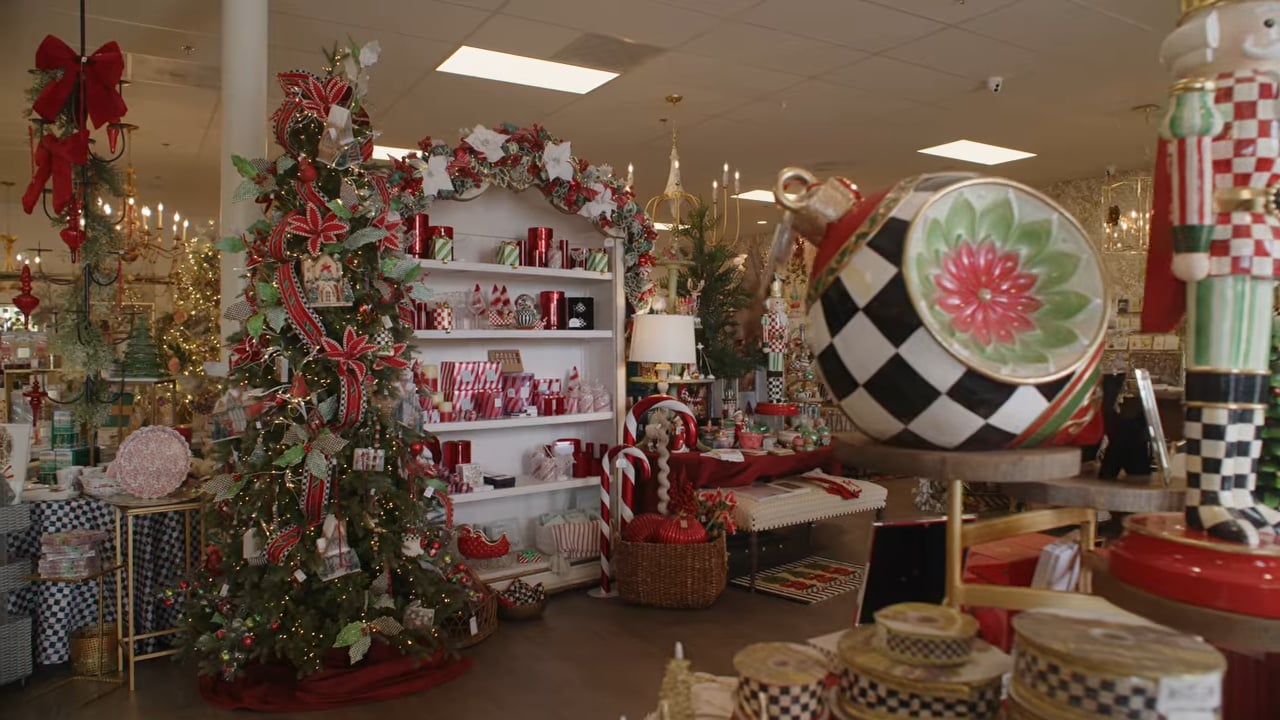 A Candy Cane Christmas in Rancho Santa Fe | Luxury Christmas Decor & Holiday Design