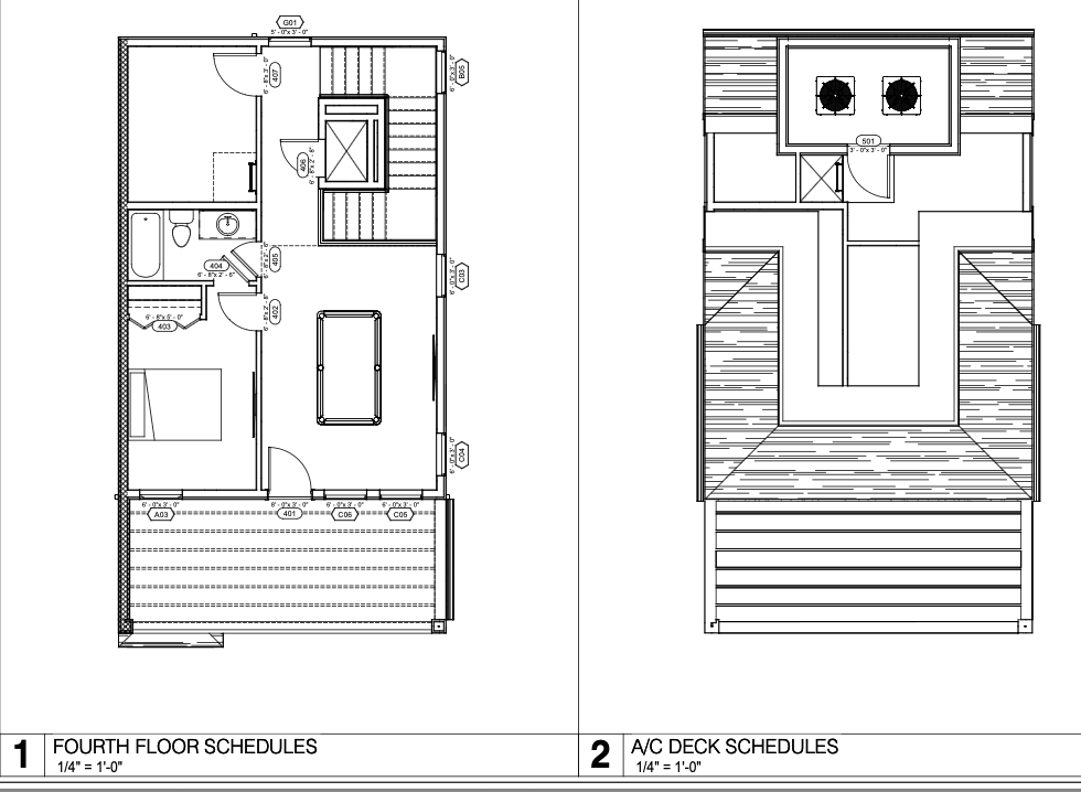 Dolores St Townhome floor plan drawing (2)