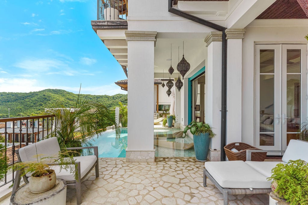 Villa Santorini | Four-level Oceanview Estate Nestled in the Hillside of Las Catalinas—Costa Rica’s Premier Car-free Beach Town.