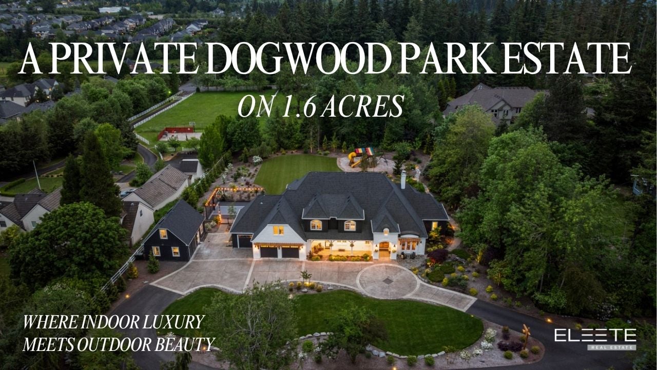 A PRIVATE DOGWOOD PARK ESTATE ON 1.6 ACRES