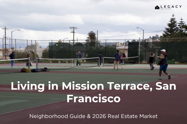 Tennis courts at Balboa Park in Mission Terrace, San Francisco