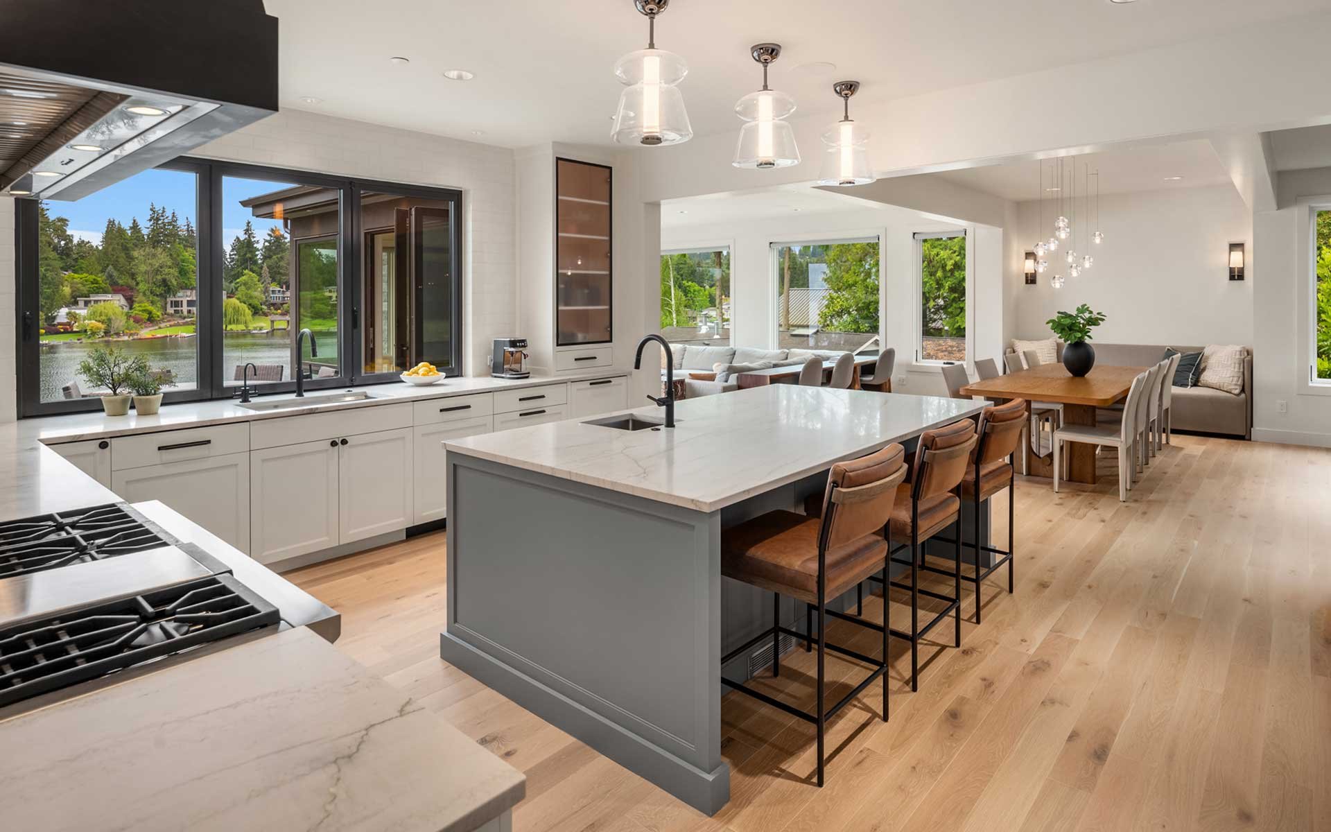 Gated Medina Waterfront Estate by Saad Custom Homes