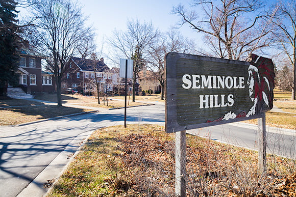 Seminole Hills sign
