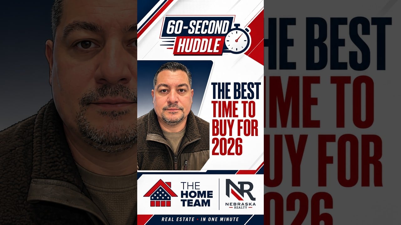 The Best Time to Buy for 2026, a 60-Second Huddle from The Home Team and Nebraska Realty.