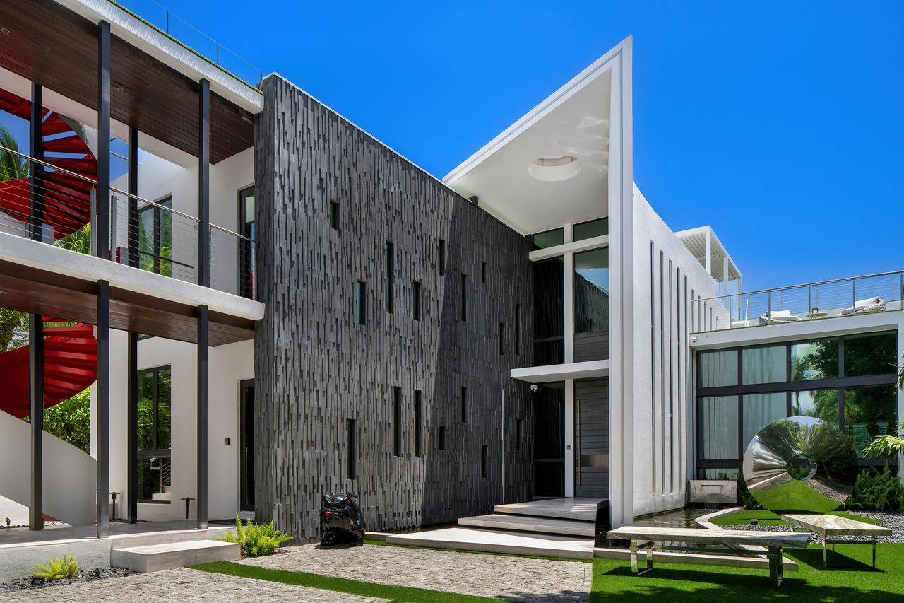 Striking Modern Tri-Level Waterfront Estate