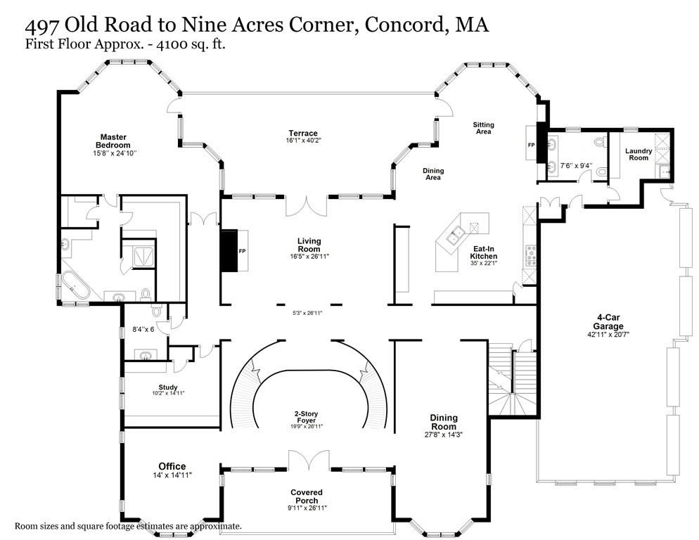 Stunning Italianate Home on 8.5 Acres abutting the Sudbury River