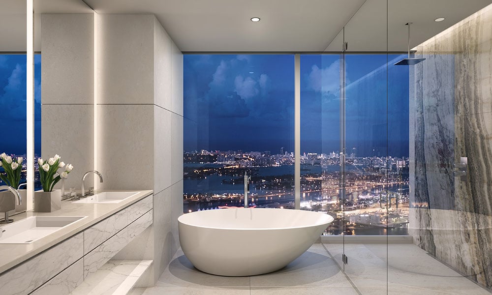 One River Point bathroom 