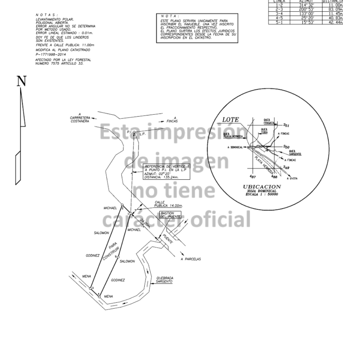 Beautiful Lot Ready to Built in Playa Hermosa, Osa with a Creek