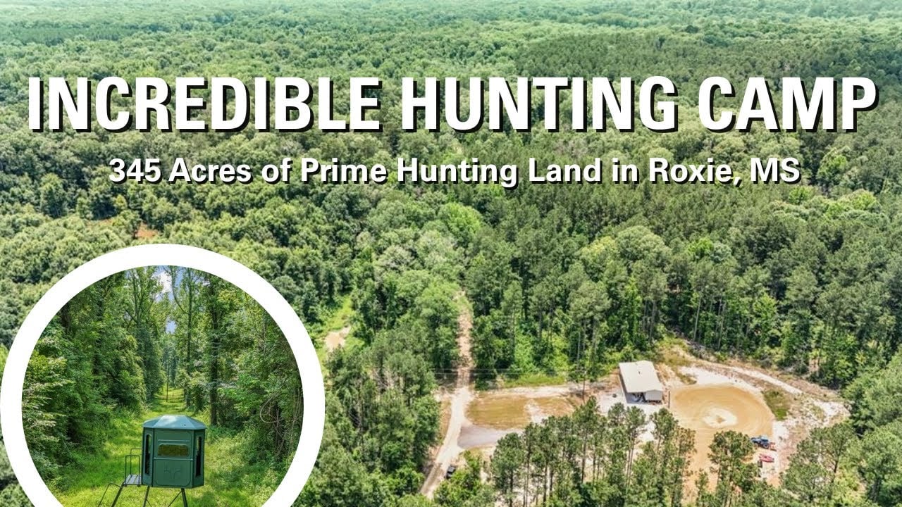 Incredible 345-Acre Hunting Camp in Roxie, Mississippi - Borders Homochitto National Forest!