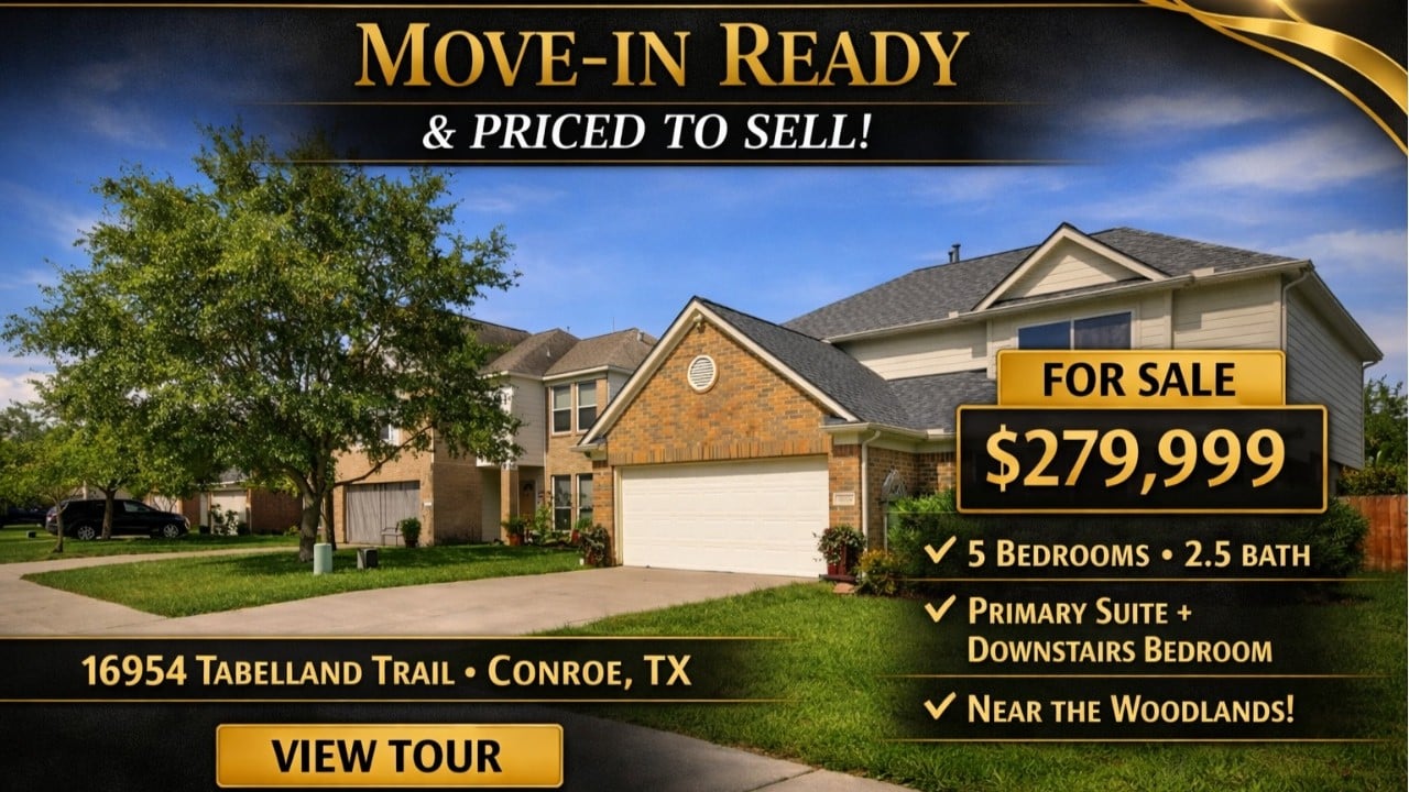 Just Listed | 16954 Tableland Trail, Conroe, TX 77302