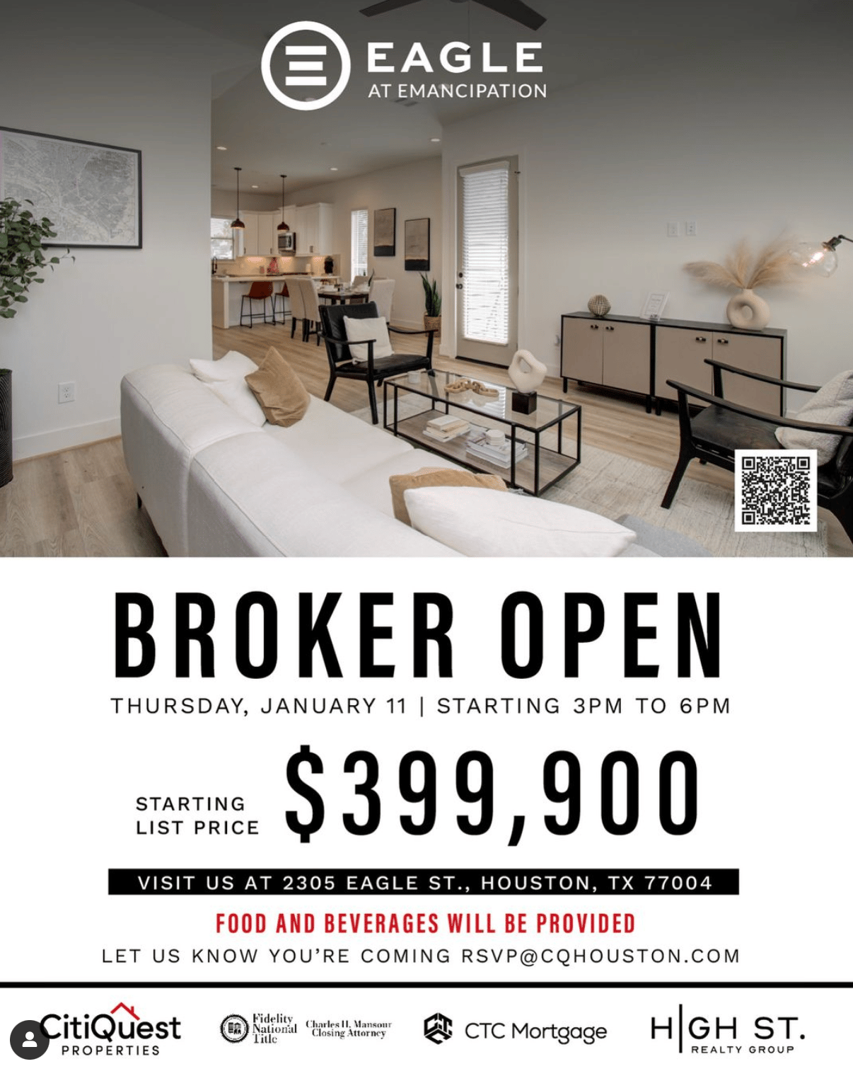 January 11: Eagle at Emancipation Broker Open 