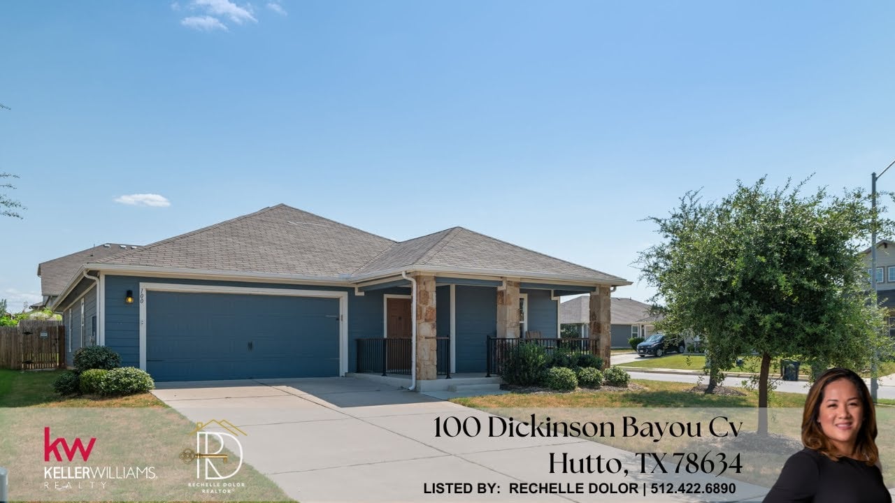 Tranquil Blue Haven Home in Hutto, TX ( 4 beds and 2 baths)