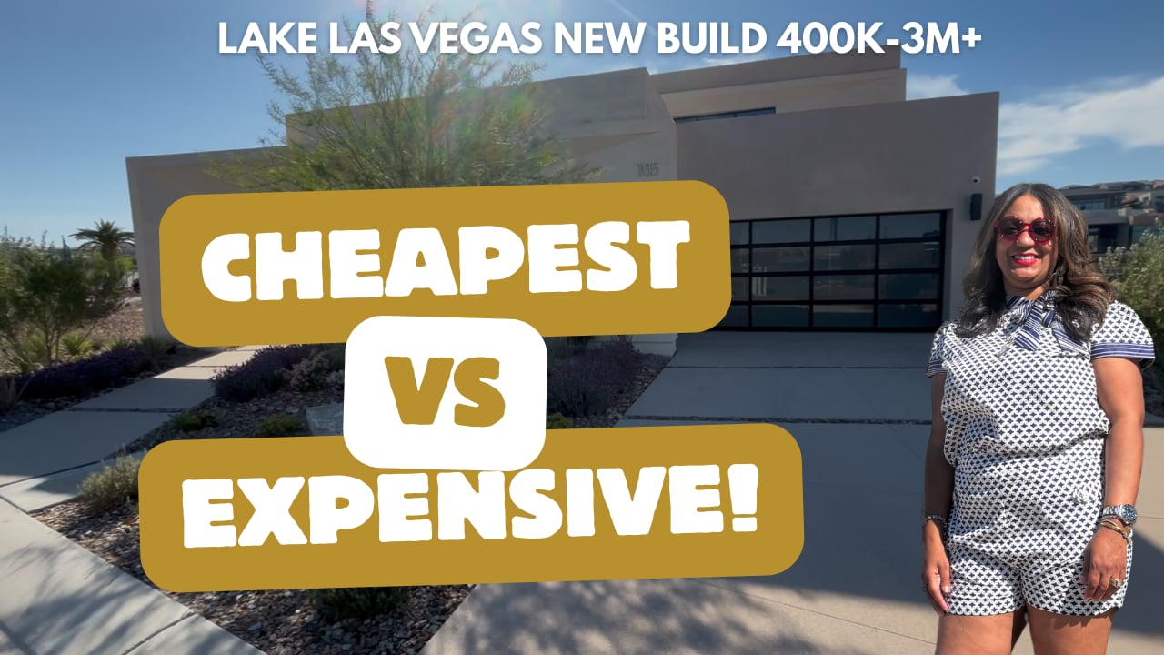 Cheapest to Most Expensive New Builds in Lake Las Vegas