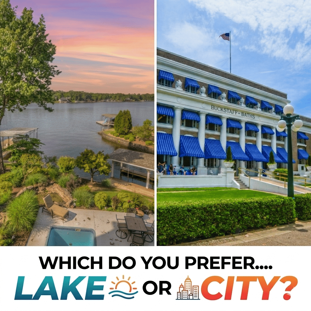 Lake Hamilton or Downtown Hot Springs?