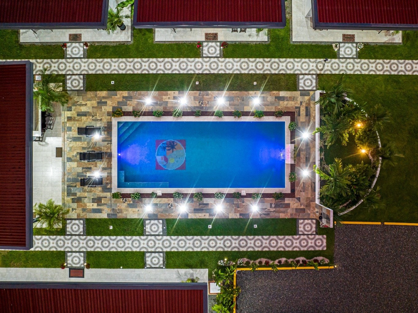 Incredible turnkey investment opportunity, 3 Rental villas, and a 2 Bedroom Home with a large pool.