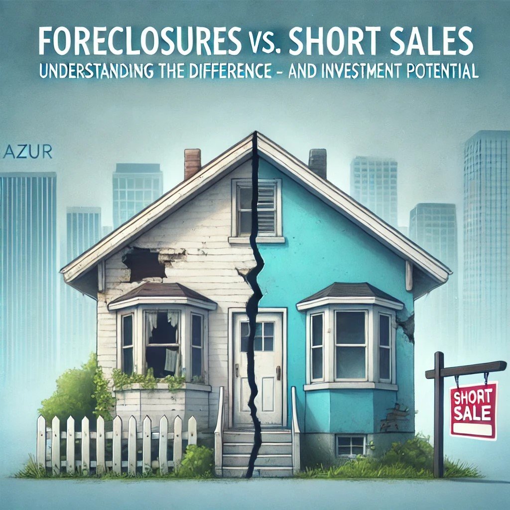 Foreclosures vs. Short Sales: Understanding the Difference and Investment Potential with Azur Realty 