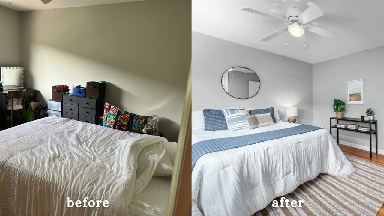 506 Greensboro BEFORE & AFTER Staging