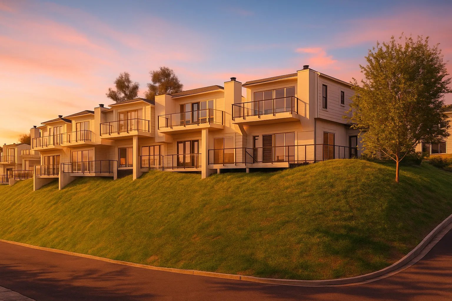 Dana Bluffs townhome-style condos with ocean views in Capistrano Beach