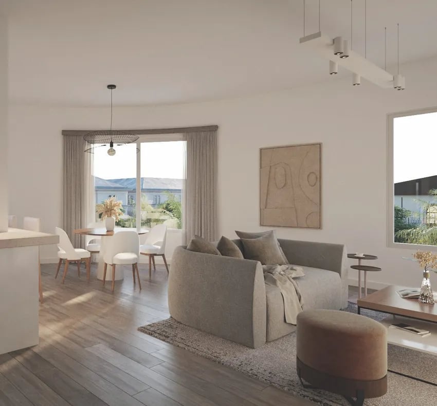 The Avenue Coral Gables living room 