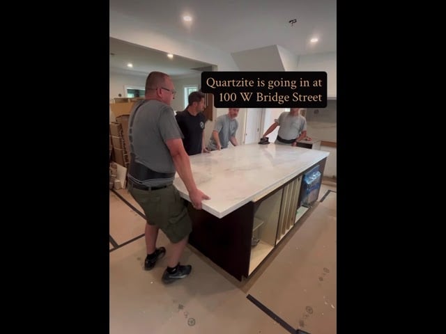 Quartzite Installation at 100 W Bridge St