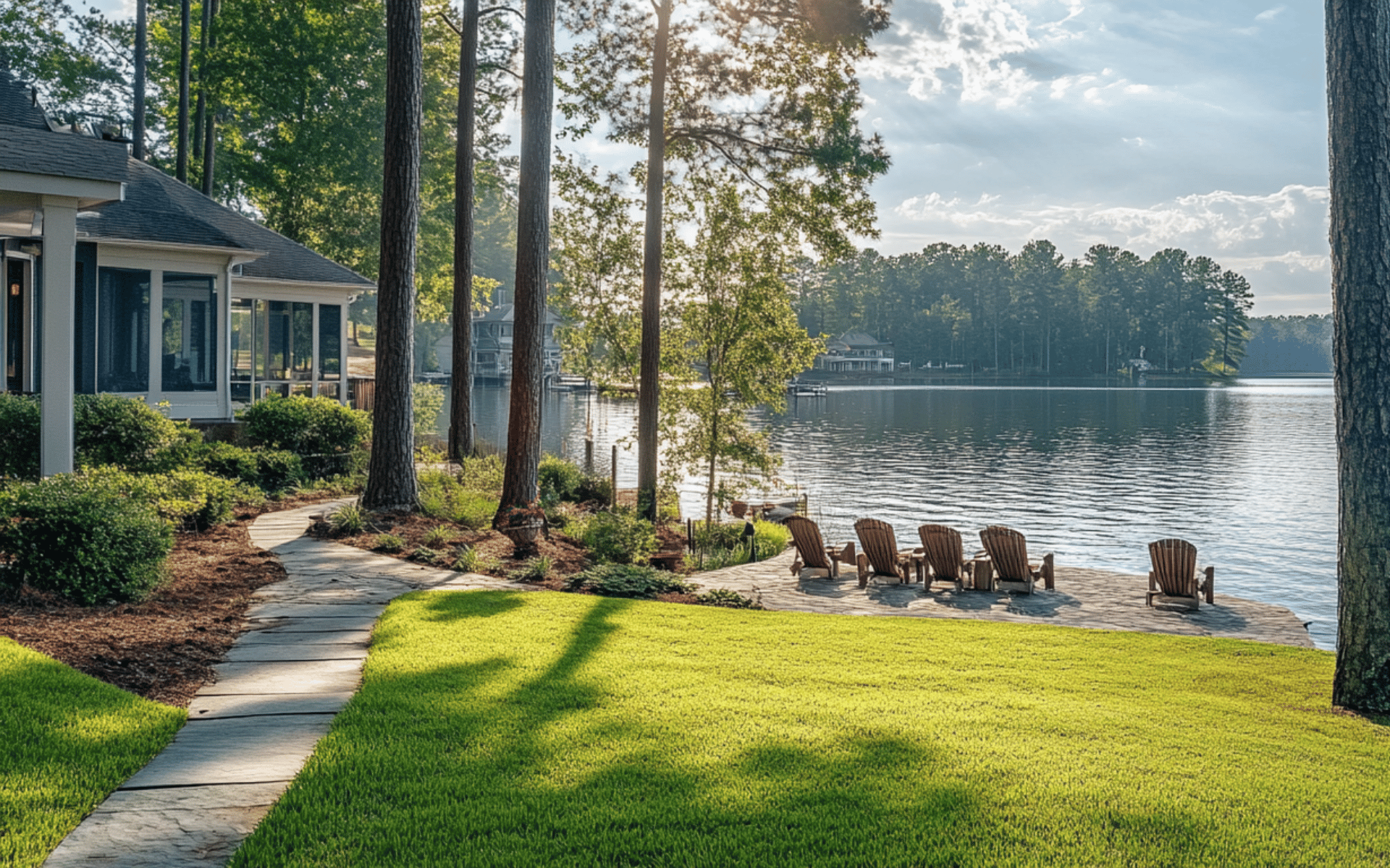 Lake Macatawa waterfront homes and boating near Holland Michigan