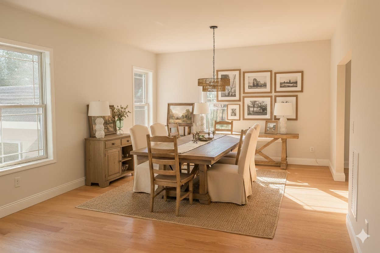 New construction formal dining room in Dutchess County