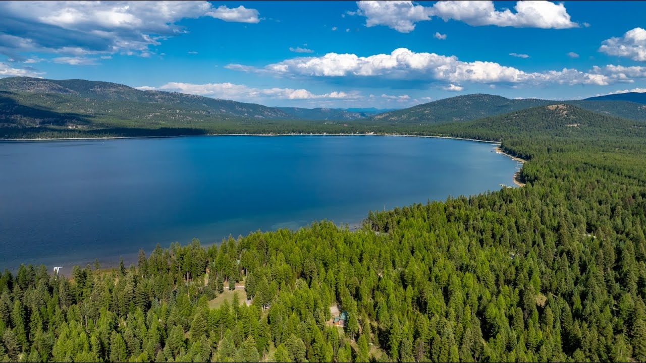 A Montana cabin for sale, on acreage near a lake