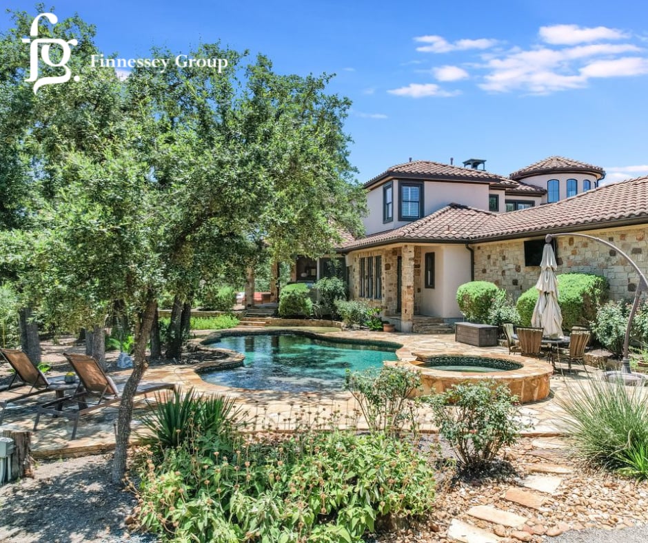 A thoughtfully designed modern luxury home in West Austin emphasizing outdoor living flow, privacy, and functional design.